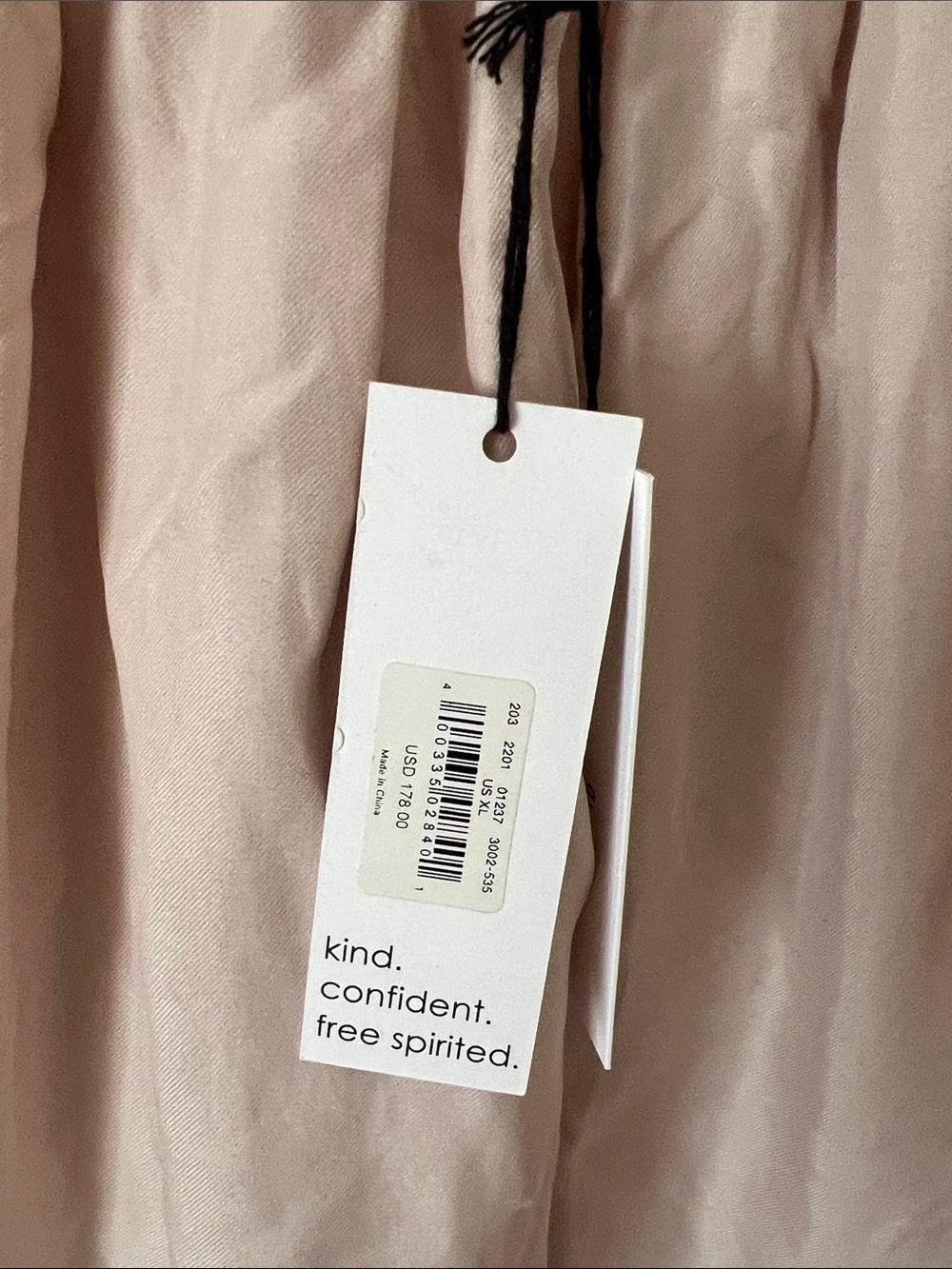 Unsubscribed Blush Spaghetti-Strap Midi Dress with Ruffle Hem - Picture 2 of 7